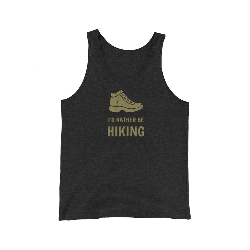 I'd Rather Be Hiking Men's Tank Top - Sky Ridge Outfitters