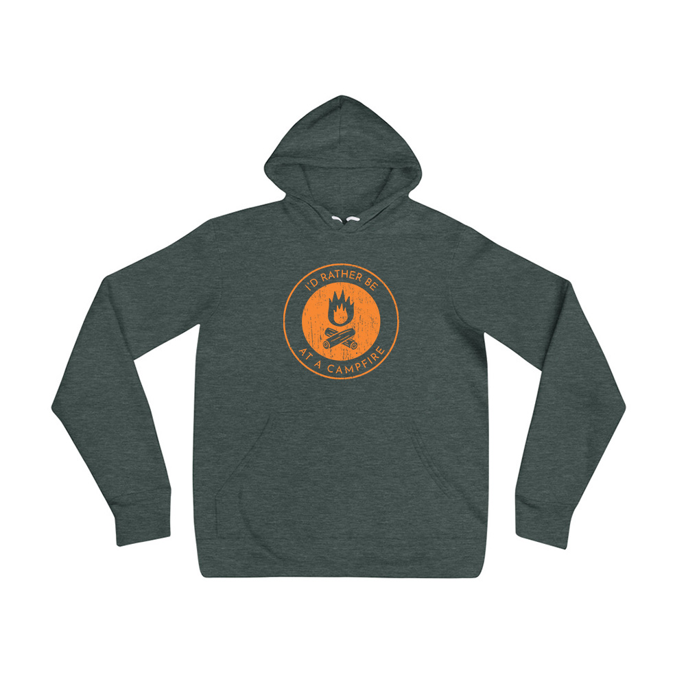 I'd Rather Be At A Campfire Unisex Hoodie - Sky Ridge Outfitters