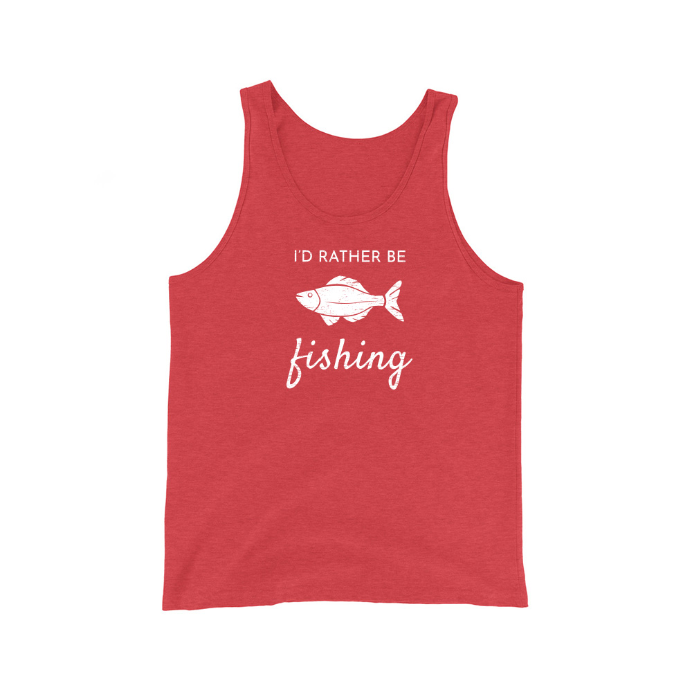 I'd Rather Be Fishing Men's Tank Top - Sky Ridge Outfitters