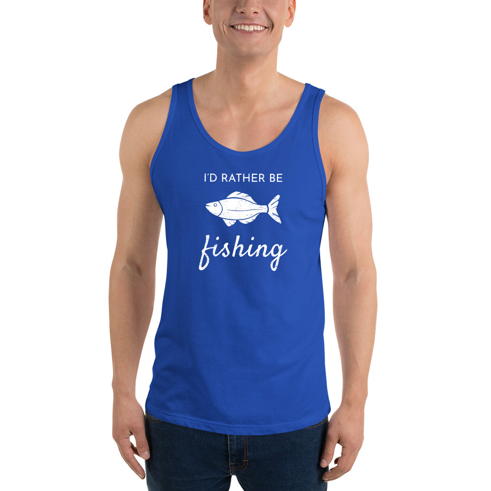 I'd Rather Be Fishing Men's Tank Top - Sky Ridge Outfitters